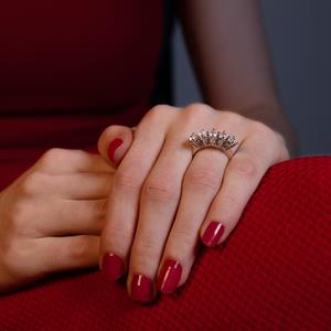 F Renk 1.25 Karat Pırlanta Beştaş Yüzük - IDL Sertifikalı