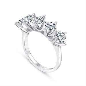 F Renk 1.10 Karat Pırlanta Beştaş Yüzük - IDL Sertifikalı