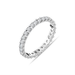 F Renk 1.00 Karat Pırlanta Tamtur Yüzük - IDL Sertifikalı - 1100594