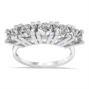 F Renk 1.35 Karat Pırlanta Beştaş Yüzük - IDL Sertifikalı