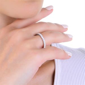 F Renk 1.00 Karat Pırlanta Tamtur Yüzük - IDL Sertifikalı - 1100594