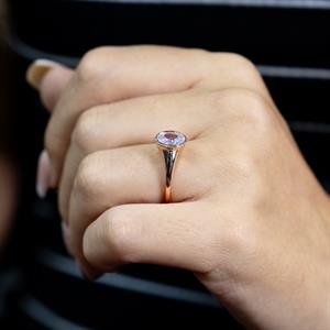 F Renk 1 Karat Oval Pırlanta Tektaş Yüzük