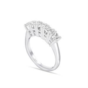 F Renk 1 Karat Pırlanta Beştaş Yüzük - IDL Sertifikalı