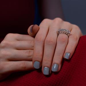 F Renk 1 Karat Pırlanta Beştaş Yüzük - IDL Sertifikalı