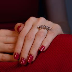 E Renk 1 Karat Pırlanta Beştaş Yüzük - IDL Sertifikalı