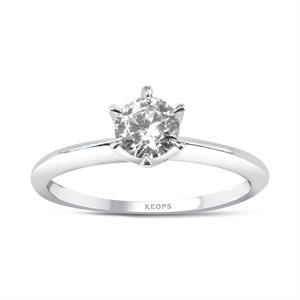 F Renk SI1  0.40 Karat Vintage Tektaş Yüzük