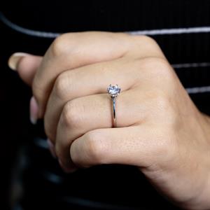 F Renk SI1  0.40 Karat Vintage Tektaş Yüzük