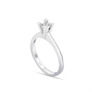 G Renk 0.20 Karat Pırlanta Tektaş Yüzük - IDL Sertifikalı