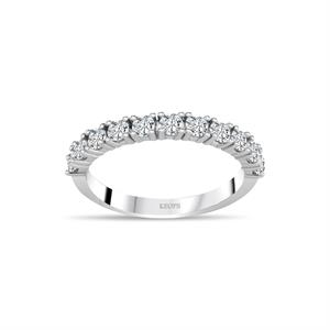 G Renk 0.80 Karat Pırlanta Yarımtur Yüzük - IDL Sertifikalı