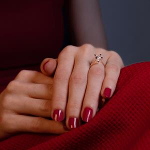 F Renk 0,70 Karat Pırlanta Tektaş Yüzük - HRD Sertifikalı