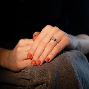 G Renk 0.53 Karat Pırlanta Tektaş Yüzük - HRD Sertifikalı