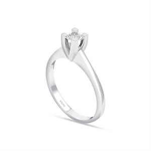 G Renk 0.20 Karat Pırlanta Tektaş Yüzük - IDL Sertifikalı