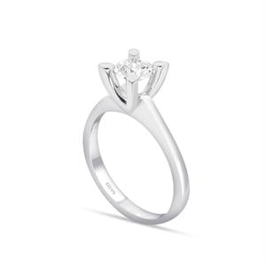 F Renk 0,70 Karat Pırlanta Tektaş Yüzük - HRD Sertifikalı