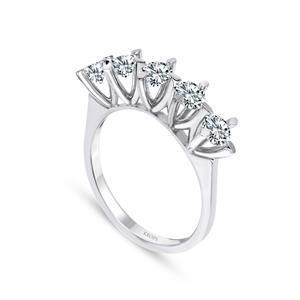 E Renk 0.70 Karat Pırlanta Beştaş Yüzük - IDL Sertifikalı