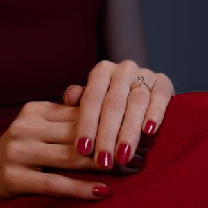 G Renk 0.15 Karat Pırlanta Tektaş Yüzük - IDL Sertifikalı