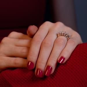 G Renk 0.85 Karat Pırlanta Beştaş Yüzük - IDL Sertifikalı