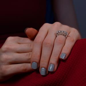 G Renk 0.75 Karat Pırlanta Beştaş Yüzük - IDL Sertifikalı