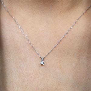 G Renk 0.08 Karat Pırlanta Tektaş Kolye