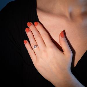 G Renk 0.48 Karat Pırlanta Tektaş Yüzük - HRD Sertifikalı