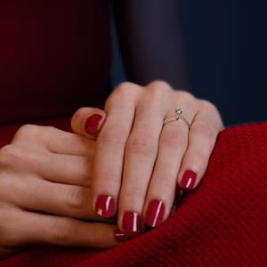 G Renk 0.15 Karat Pırlanta Tektaş Yüzük - IDL Sertifikalı