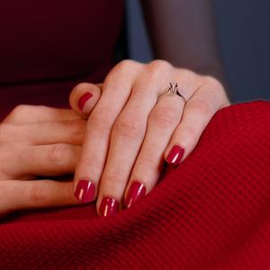 G Renk 0.15 Karat Pırlanta Tektaş Yüzük - IDL Sertifikalı