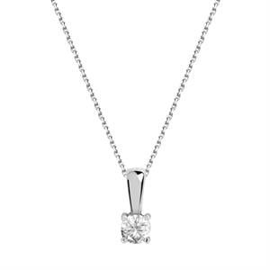 G Renk 0.15 Karat Pırlanta Tektaş Kolye