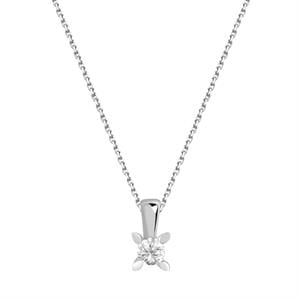 G Renk 0,10 Karat Pırlanta Tektaş Kolye