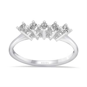 G Renk 0,25 Karat Pırlanta Beştaş Yüzük