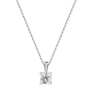 G Renk 0,25 Karat Pırlanta Tektaş Kolye