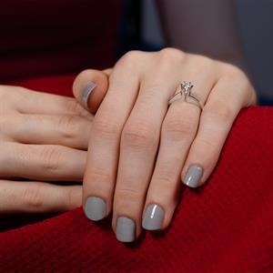 D Renk 0,25 Karat  Pırlanta Tektaş Yüzük