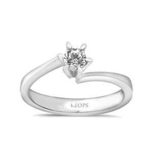 D Renk 0,25 Karat  Pırlanta Tektaş Yüzük