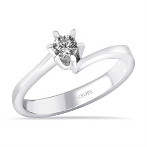 D Renk 0,25 Karat  Pırlanta Tektaş Yüzük