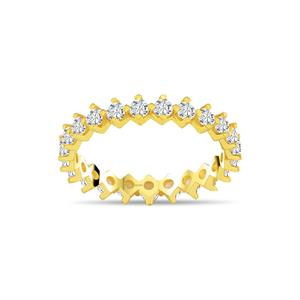 G Renk 1.00 Karat Pırlanta Tamtur  Çapraz Yüzük - IDL Sertifikalı - 1100595