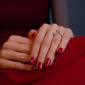 H Renk 0.30 Karat Pırlanta Tektaş Yüzük - HRD Sertifikalı