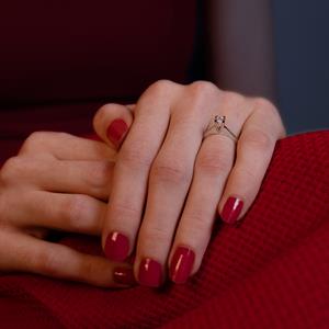 H Renk 0.15 Karat Pırlanta Tektaş Yüzük - IDL Sertifikalı