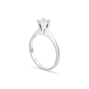 I Renk 0.25 Karat Pırlanta Tektaş Yüzük - IDL Sertifikalı