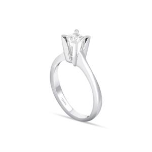 I Renk 0.30 Karat Pırlanta Tektaş Yüzük - HRD Sertifikalı