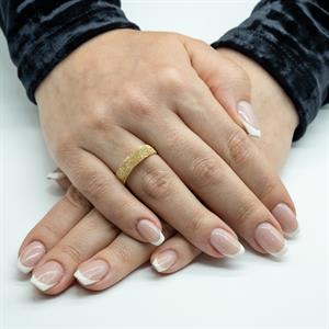 Kadın Florantin Mat Klasik Bombeli Model Alyans