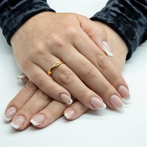 Kadın Klasik Bombe 2 Taşlı 3mm.