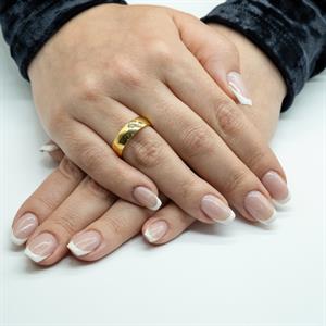 Kadın Klasik Bombe 2 Taşlı 6mm.