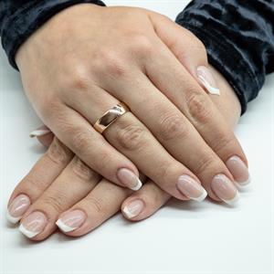 Kadın Klasik Bombe 3 Rose Alyans