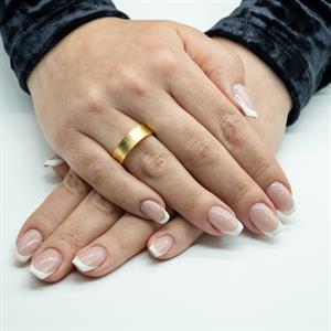 Kadın Mat Dışa Bombe 4 Klasik Model Alyans