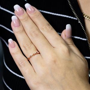 Kalp Ritmi Yarımtur Yüzük