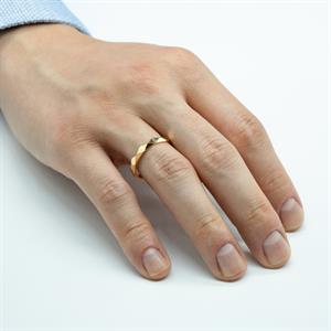 Keops Piramit Vintage Altın Alyans Erkek Modeli