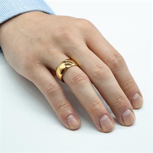 Klasik 10mm. Bombeli Erkek Alyans