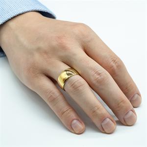 Klasik 10mm. Bombe1li Erkek Alyans