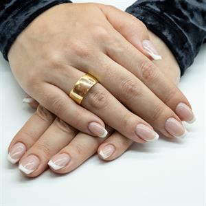 Klasik 10mm. Bombe2li Kadın Alyans