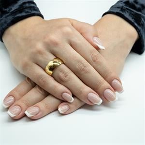 Klasik 10mm. Bombeli Kadın  Alyans