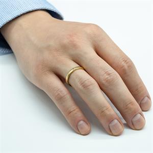 Klasik 3mm. Bombe2li Erkek Alyans