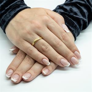 Klasik 3mm. Bombe1li Kadın Alyans